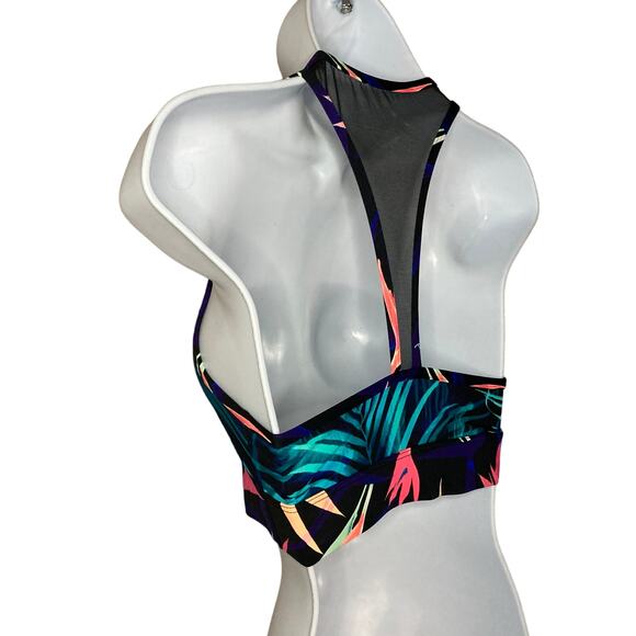 Victorias Secret PINK Racerback Sports Bra Graphic Tropical Print Active Size XS - Picture 12 of 15